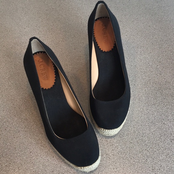 J Crew Canvas Espadrilles - Black, size 6 - Picture 2 of 8